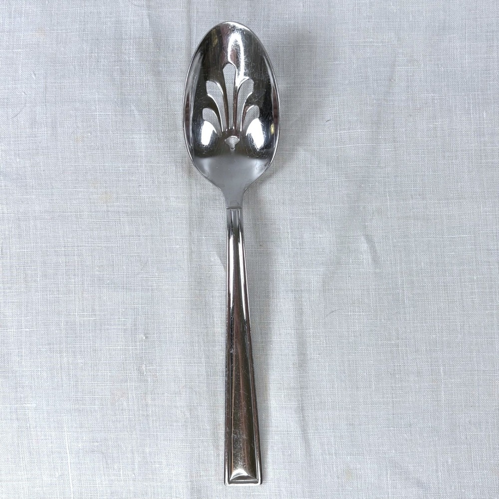 Gorham 18/8 Marabella Stainless Steel Pierced Vegetable Serving Spoon